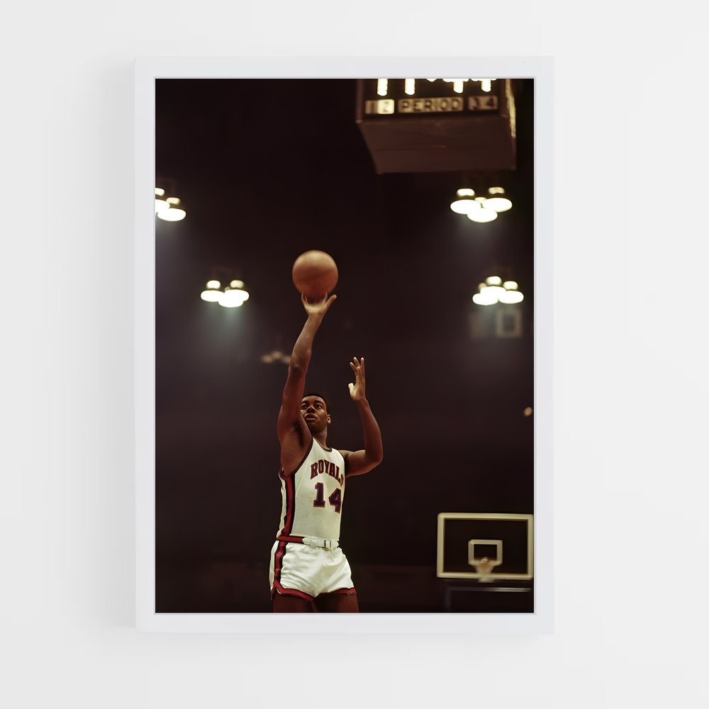 Poster Oscar robertson shooter – affiche Basketball (vue 3)